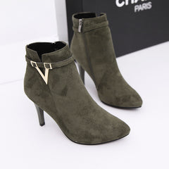 British boots new high heel women boots pure V word boots and bare boots woman