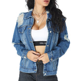 European And American Slim All-match Denim Female Jacket Women