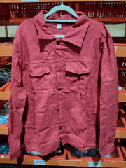 Casual Men Jacket Denim Button Shirt