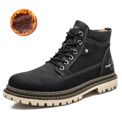 Large Size Boots Men's Leather British Boots