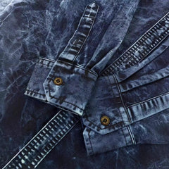 Men's Denim Long Sleeve Shirt Slim Fit