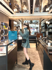 Women's tooling trench coat