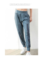 Net gauze track pants