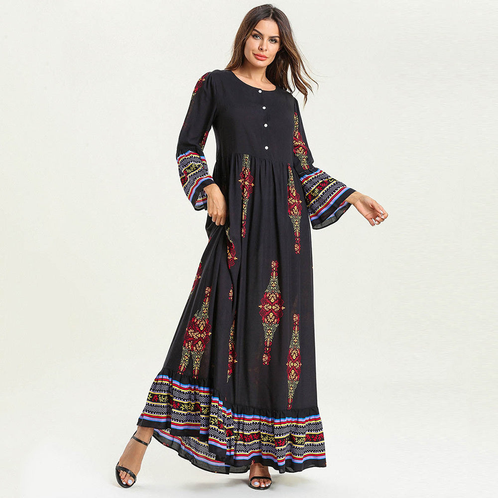 Nursing printed casual dress