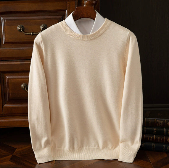 Round Neck Sweater Loose Oversized Knit Sweater