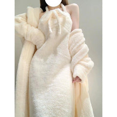 Flannel Girly Style Home Nightdress