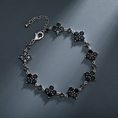 Flower Rhinestone Bracelet Light Luxury Sparking Zirconium High-grade Niche Bracelet Hand Jewelry