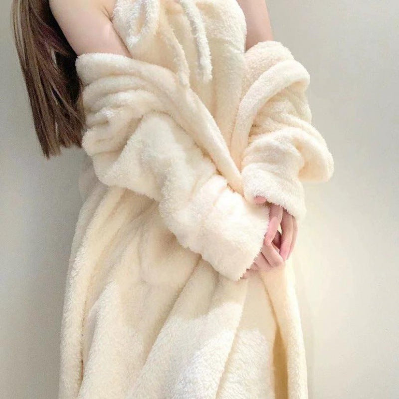 Flannel Girly Style Home Nightdress