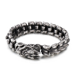 Mens Fashion Personality Domineering Punk Style Keel Titanium Bracelet