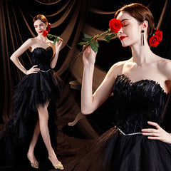 Women's Tuxedo Banquet Stage Performance Host Dress